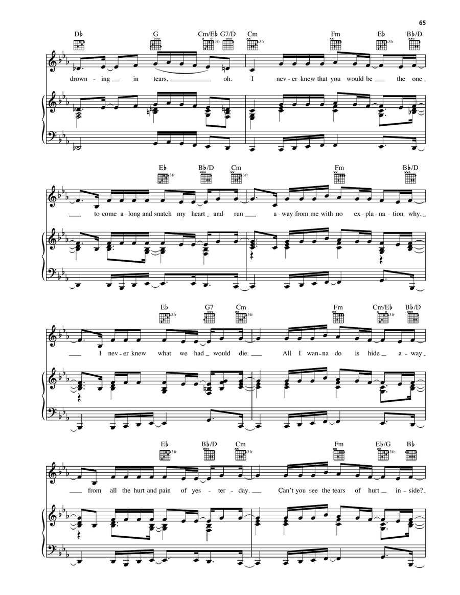 I Never Knew Piano, Vocal, Guitar - Digital Sheet Music page 4