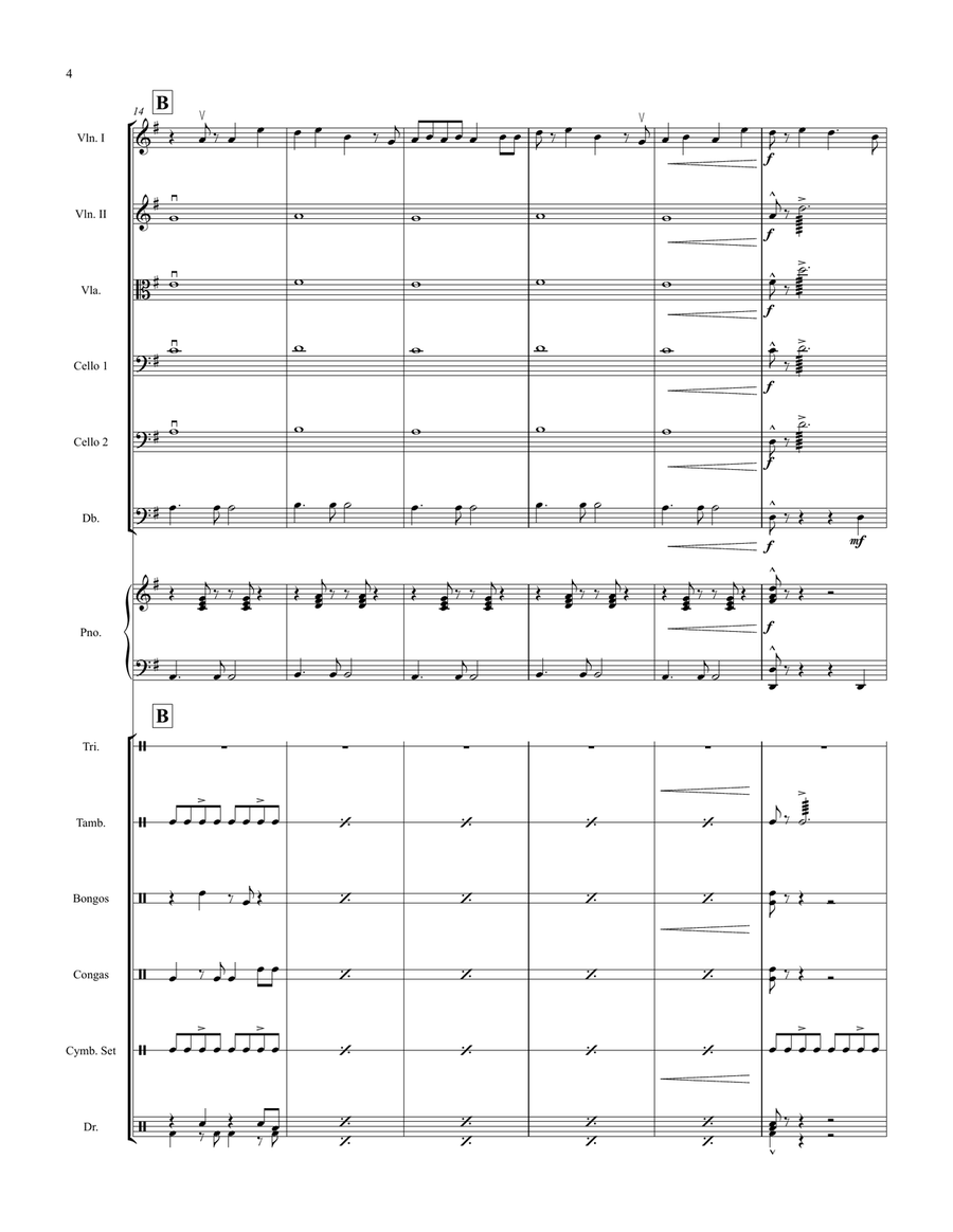 Gee Whiz, It's Christmas String Orchestra scores gallery preview page 4