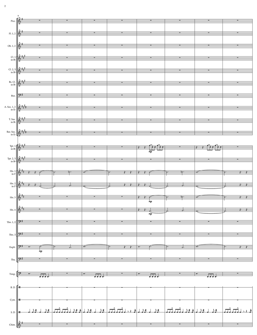 Gladiators of the Colosseum Concert Band scores gallery preview page 2