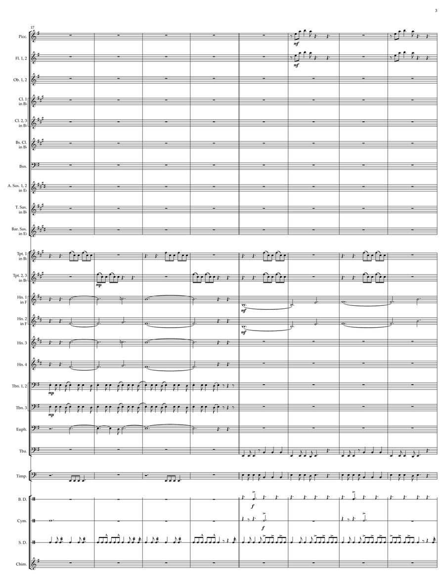 Gladiators of the Colosseum Concert Band scores gallery preview page 3