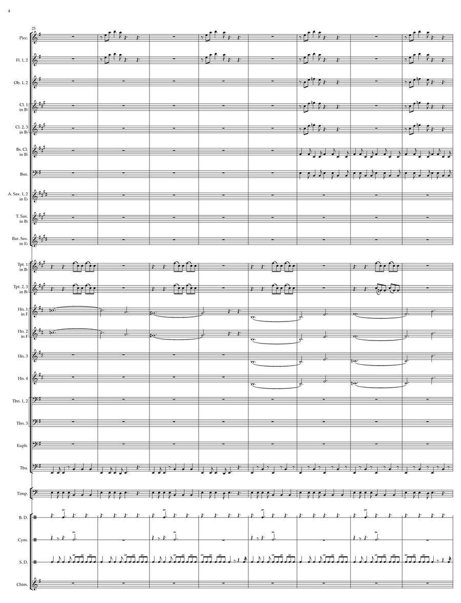 Gladiators of the Colosseum Concert Band scores gallery preview page 4