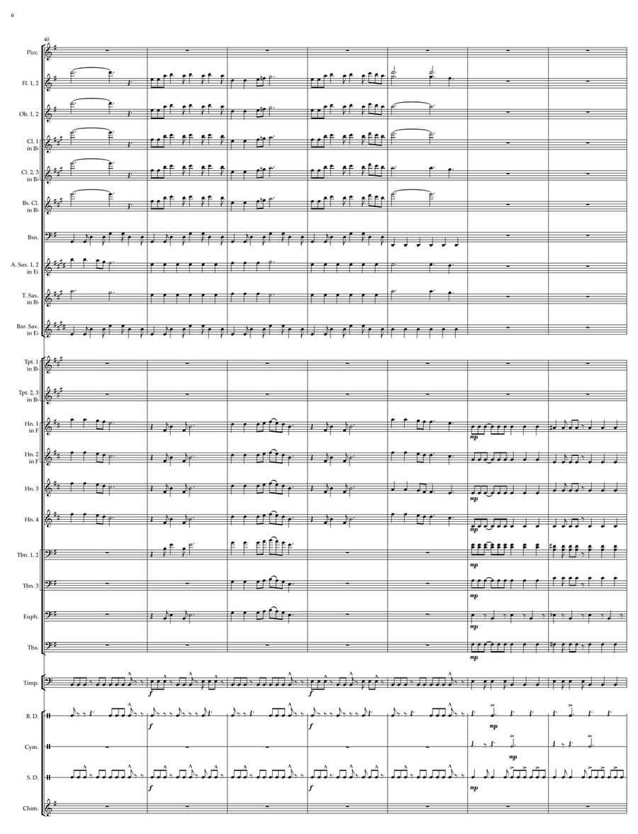 Gladiators of the Colosseum Concert Band scores gallery preview page 6