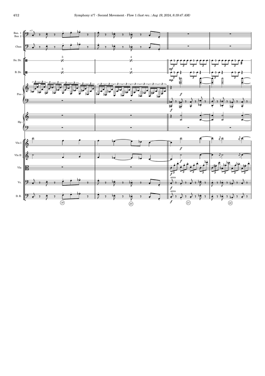 Symphony nº7 (second movement) - Score Only Full Orchestra scores gallery preview page 4