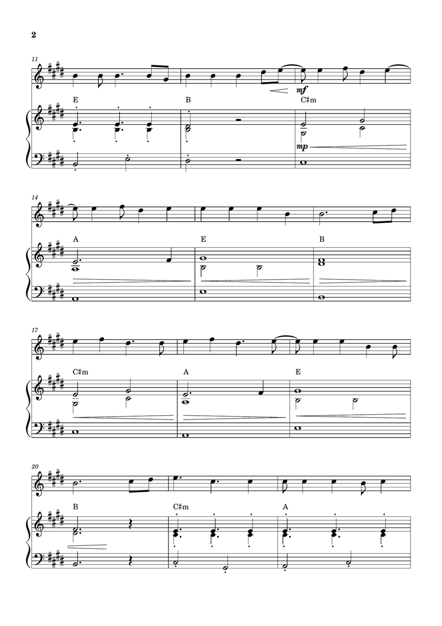 Cheap Thrills (Feat. Sean Paul) Piano scores gallery preview page 2