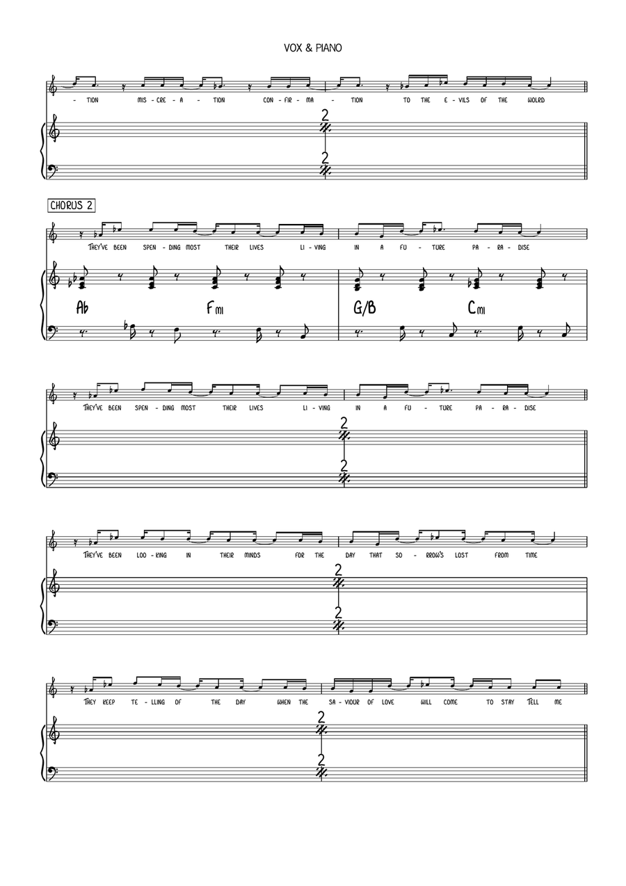 Pastime Paradise Pastime Paradise Piano scores gallery preview page 3
