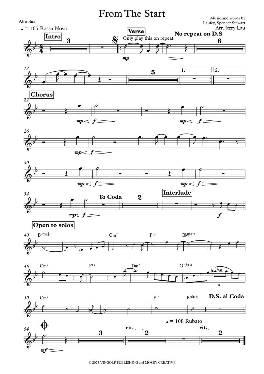 From The Start Large Ensemble scores gallery preview page 6