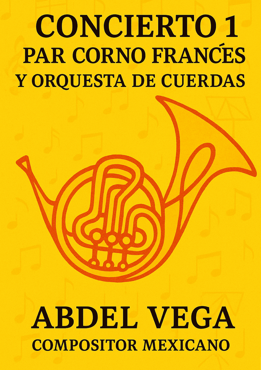 Concierto para Corno Francés y Orquesta de Cuerdas (Horn) (Trompa) String Orchestra scores gallery preview page 1