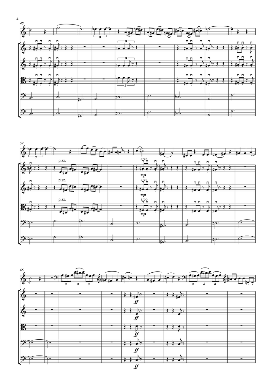 Concierto para Corno Francés y Orquesta de Cuerdas (Horn) (Trompa) String Orchestra scores gallery preview page 5