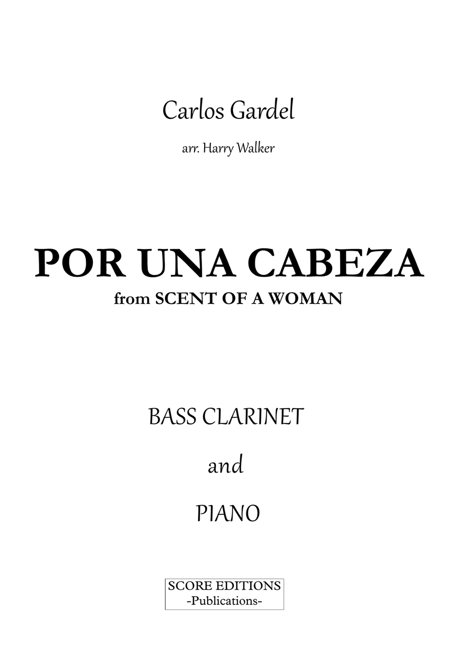 Por Una Cabeza – Carlos Gardel (for Bass Clarinet & Piano) Bass Clarinet scores gallery preview page 2