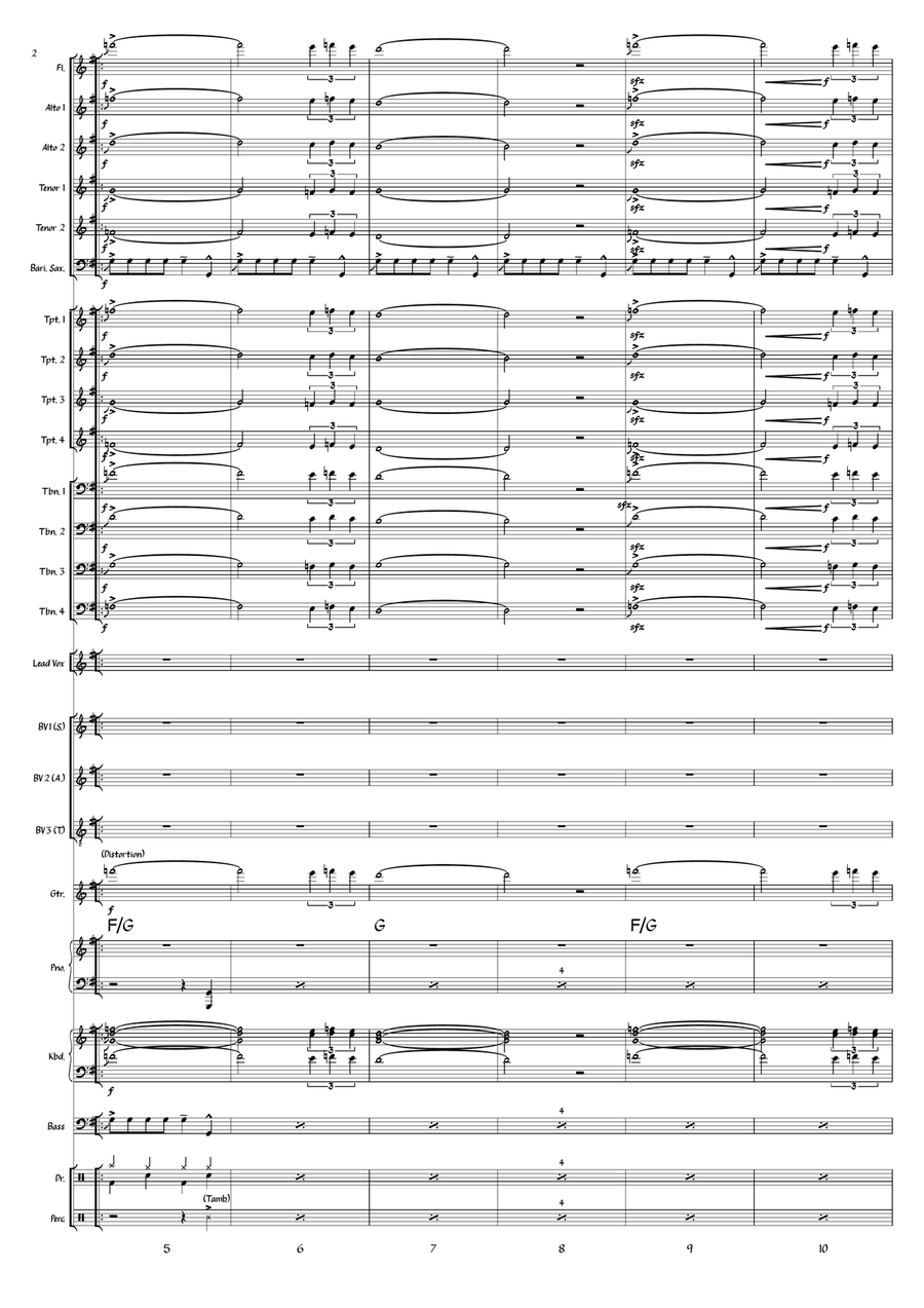 Medley: Gimme Some Lovin' with I'm A Man Jazz Ensemble scores gallery preview page 2