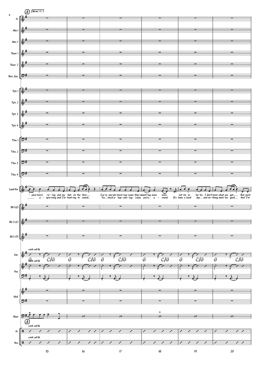 Medley: Gimme Some Lovin' with I'm A Man Jazz Ensemble scores gallery preview page 4