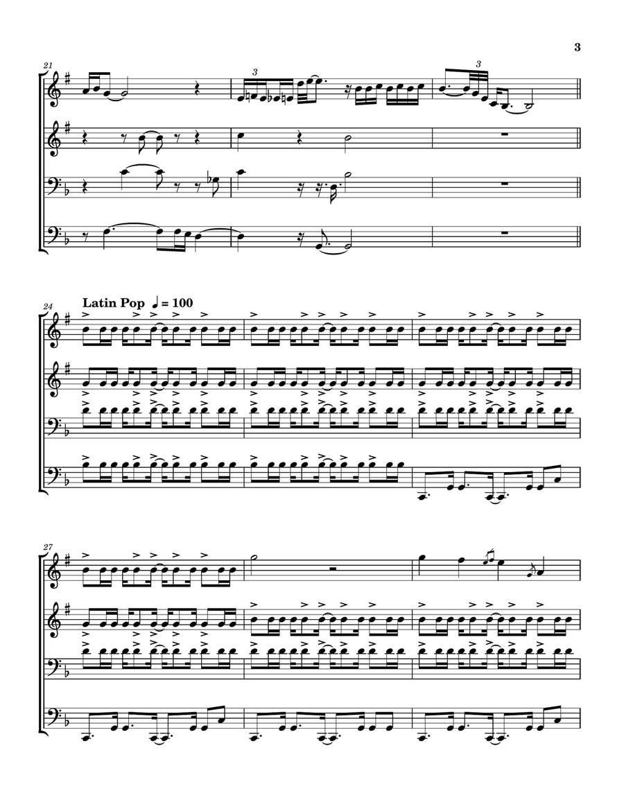 Feels So Good Brass Quartet scores gallery preview page 4