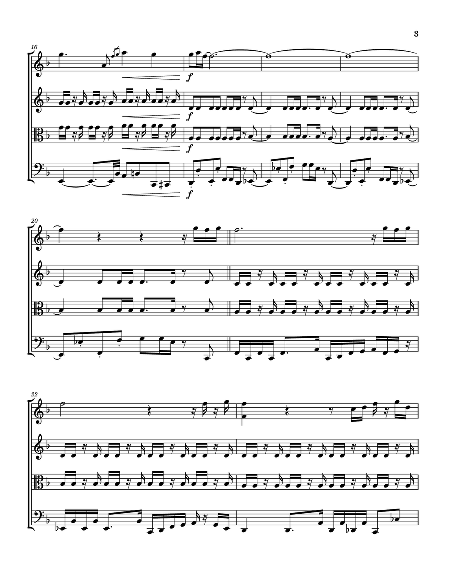Feels So Good String Quartet scores gallery preview page 4