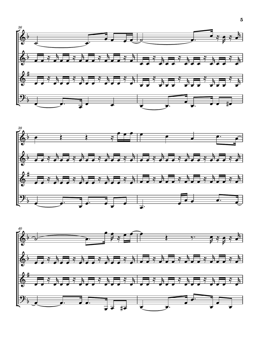 Feels So Good Woodwind Quartet scores gallery preview page 6