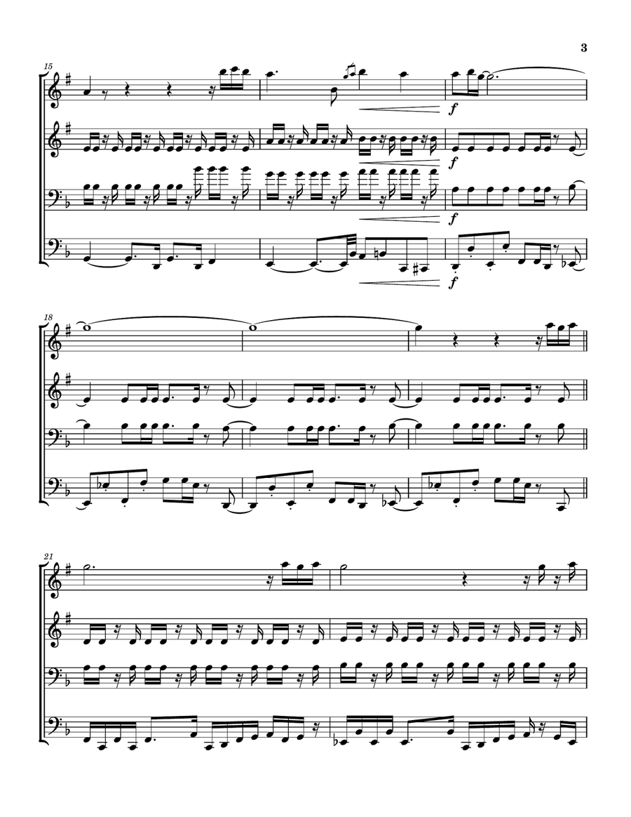 Feels So Good Brass Quartet scores gallery preview page 4