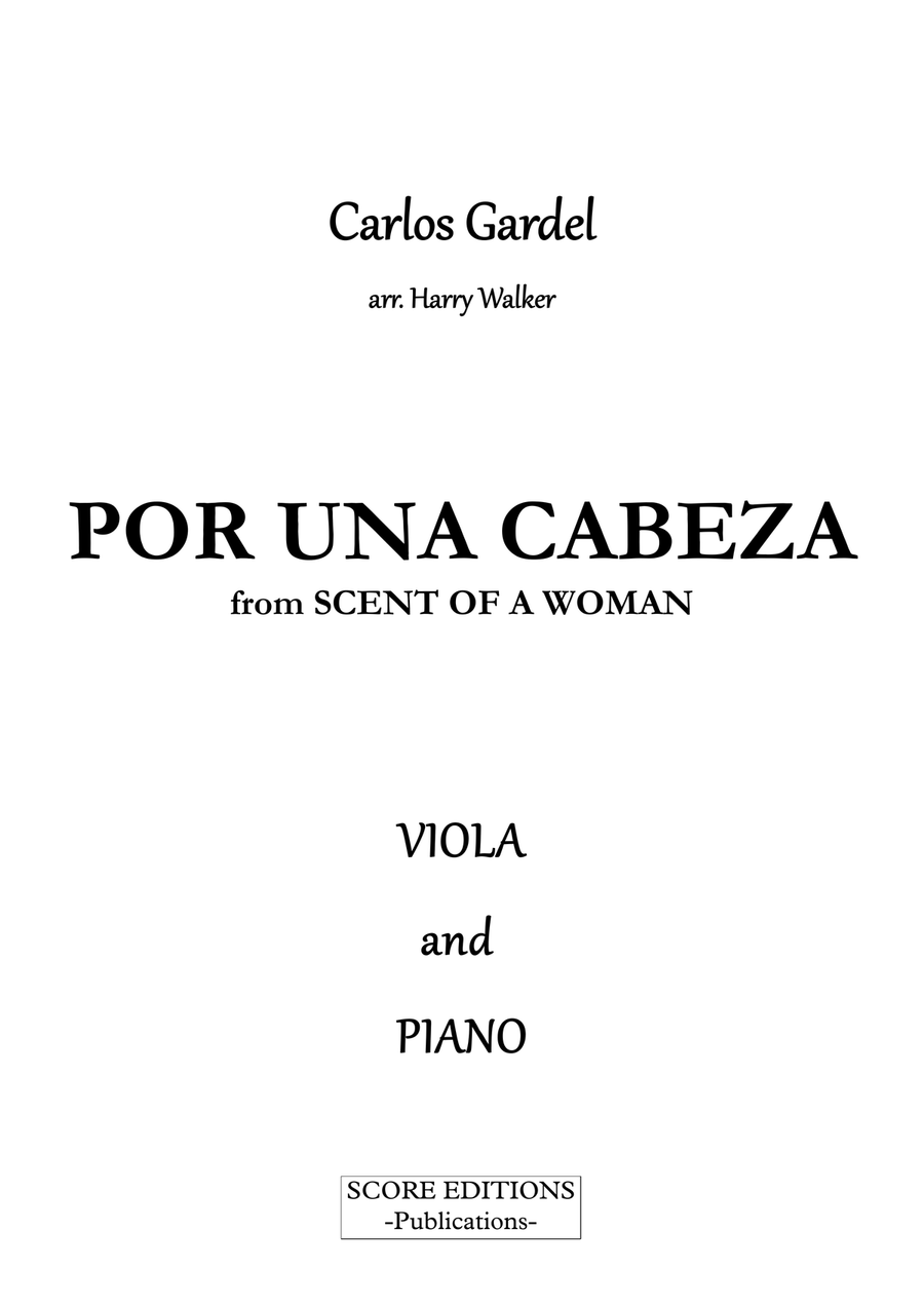 Por Una Cabeza – Carlos Gardel (for Viola & Piano) Viola scores gallery preview page 2