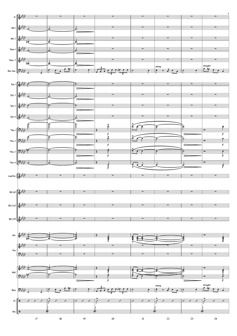 Medley: War Pigs (Interpolating Luke's Wall) with Paranoid Jazz Ensemble scores gallery preview page 3