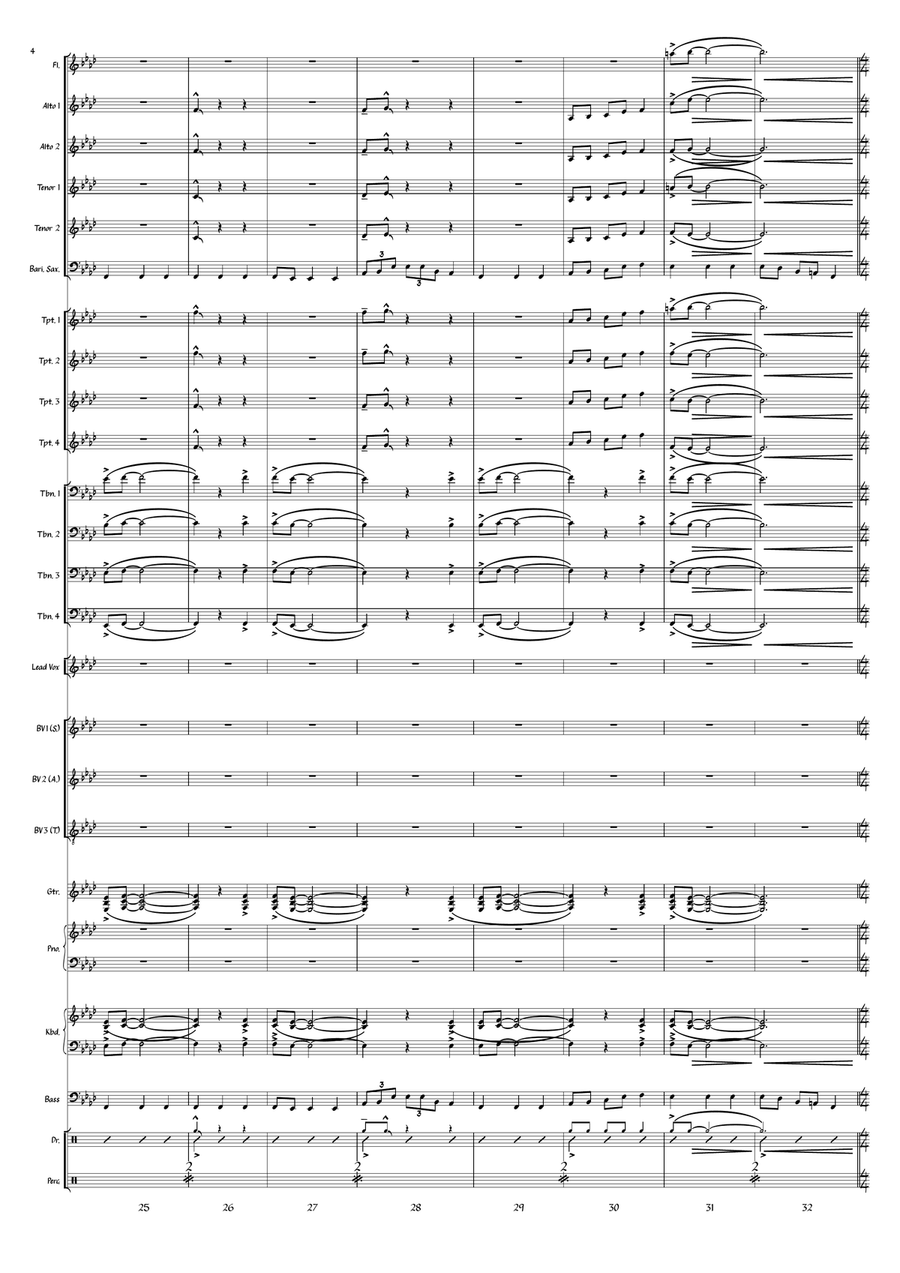 Medley: War Pigs (Interpolating Luke's Wall) with Paranoid Jazz Ensemble scores gallery preview page 4