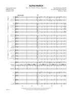 Alpha March Concert Band scores gallery preview page 6