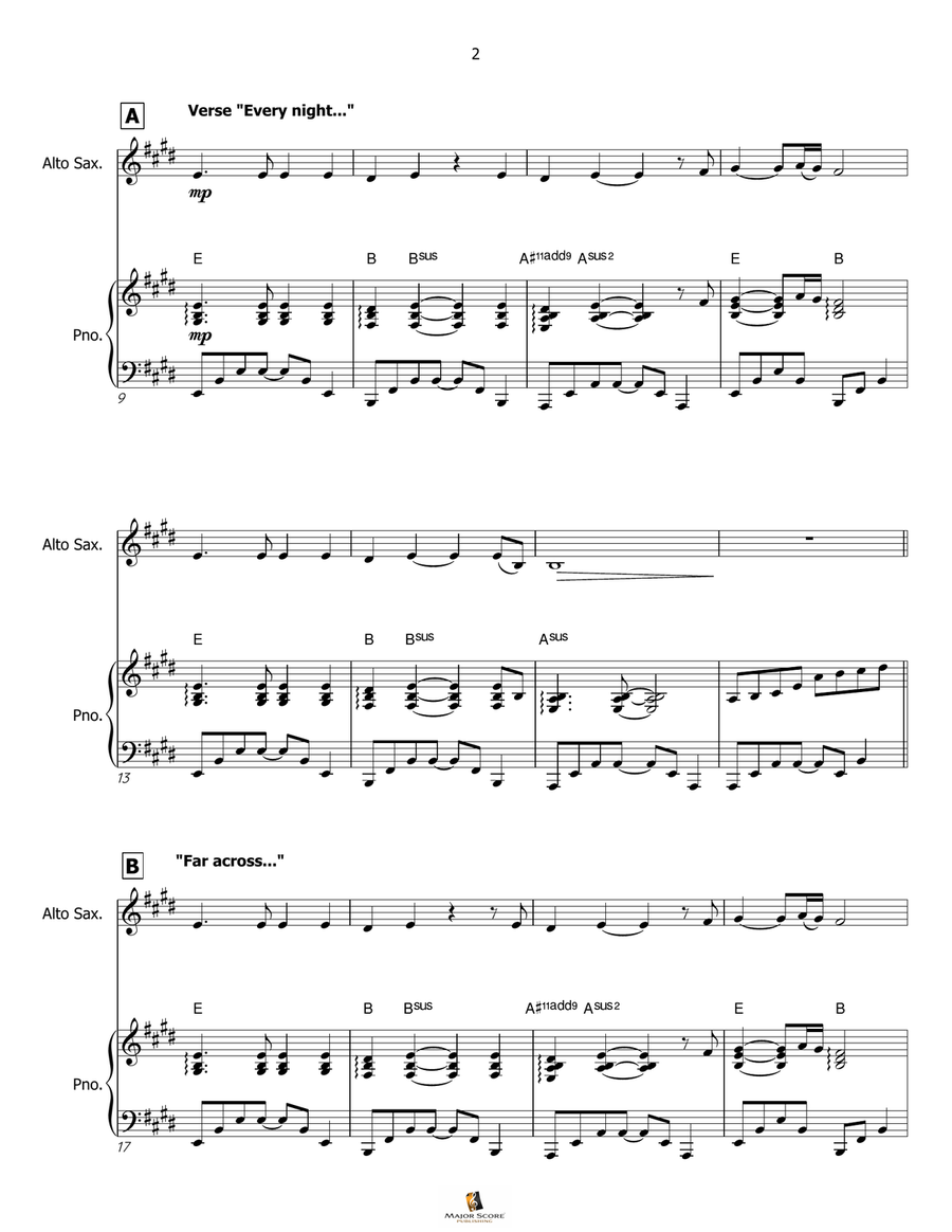 My Heart Will Go On (Love Theme From 'titanic') Alto Saxophone scores gallery preview page 3