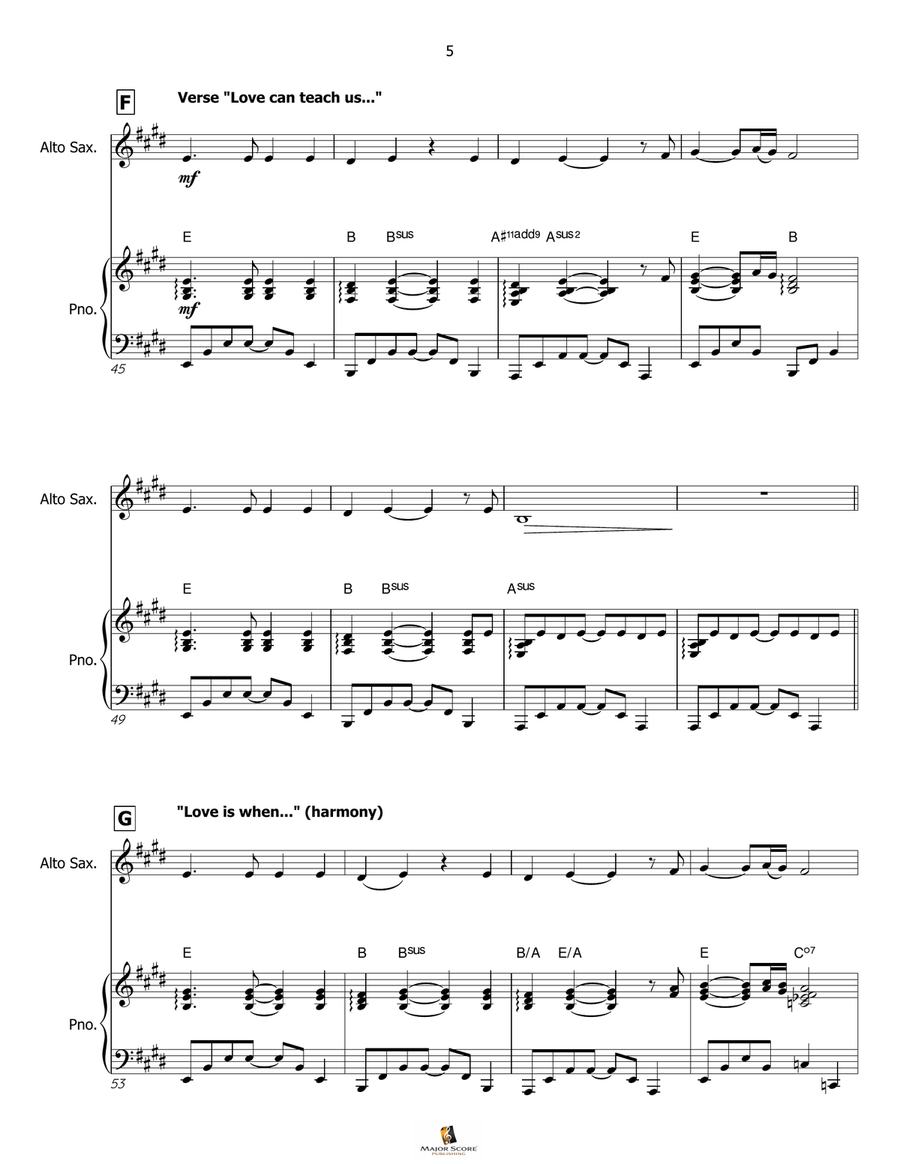 My Heart Will Go On (Love Theme From 'titanic') Alto Saxophone scores gallery preview page 6