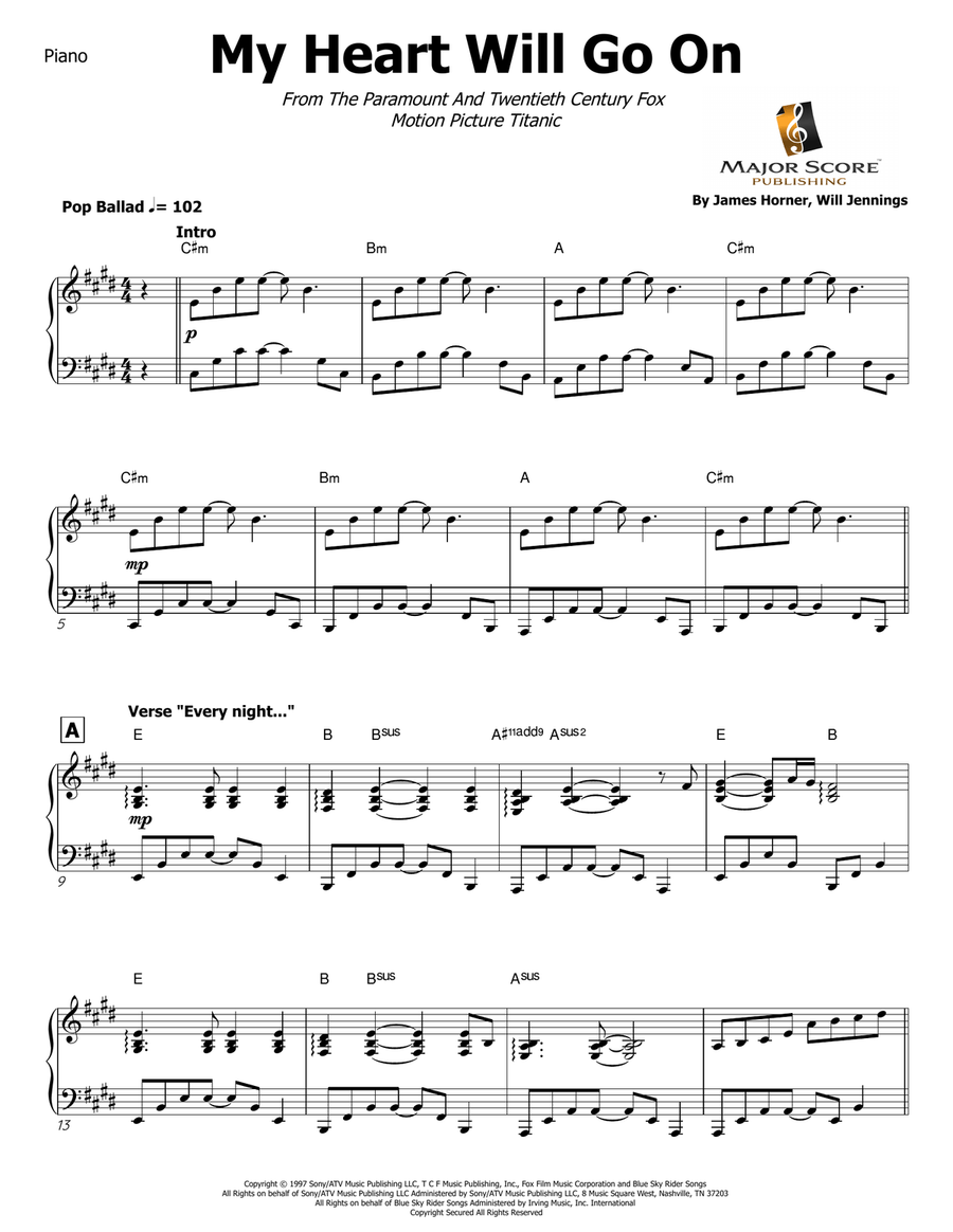 My Heart Will Go On (Love Theme From 'titanic') B-Flat Clarinet scores gallery preview page 6