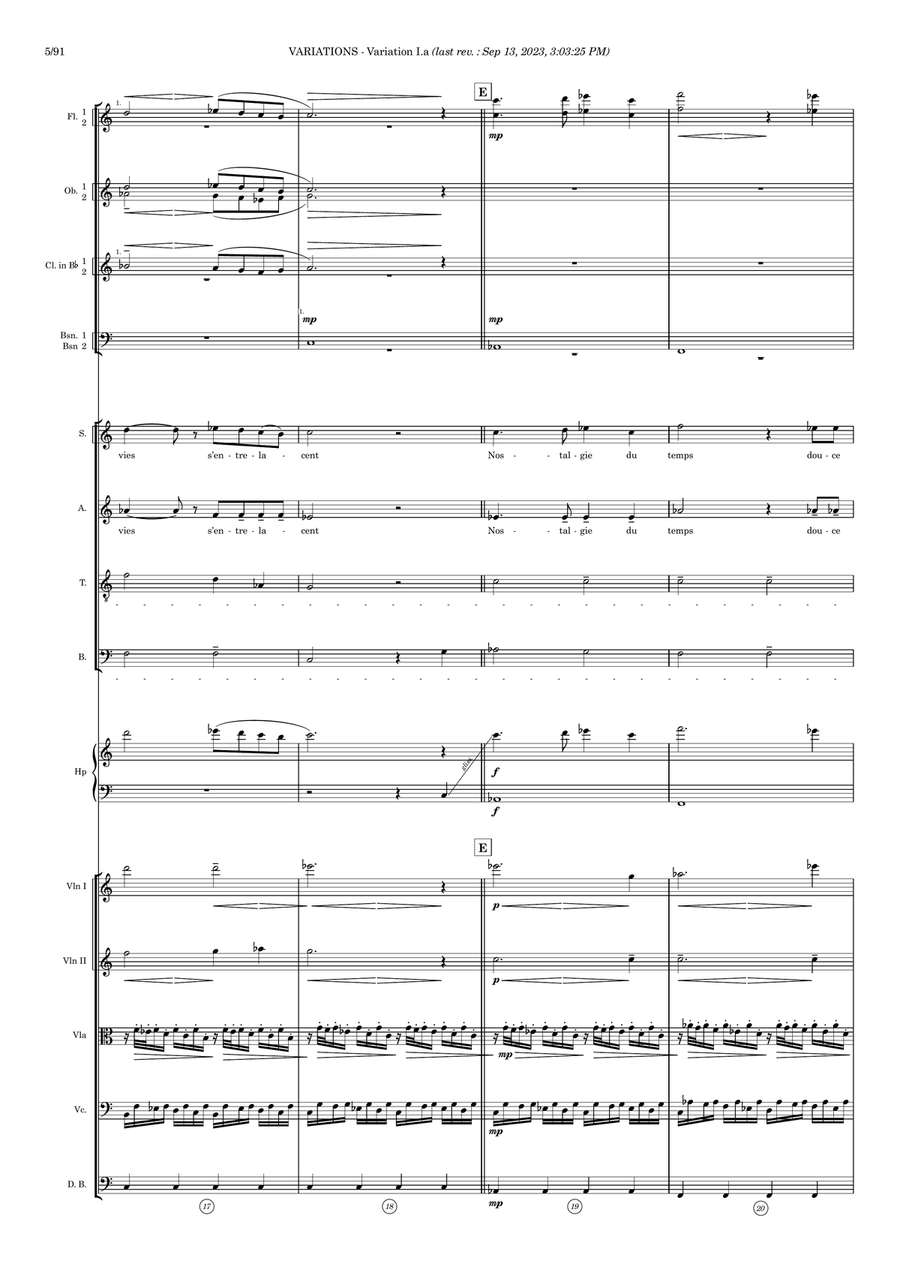 Variations - Score Only Full Orchestra scores gallery preview page 5