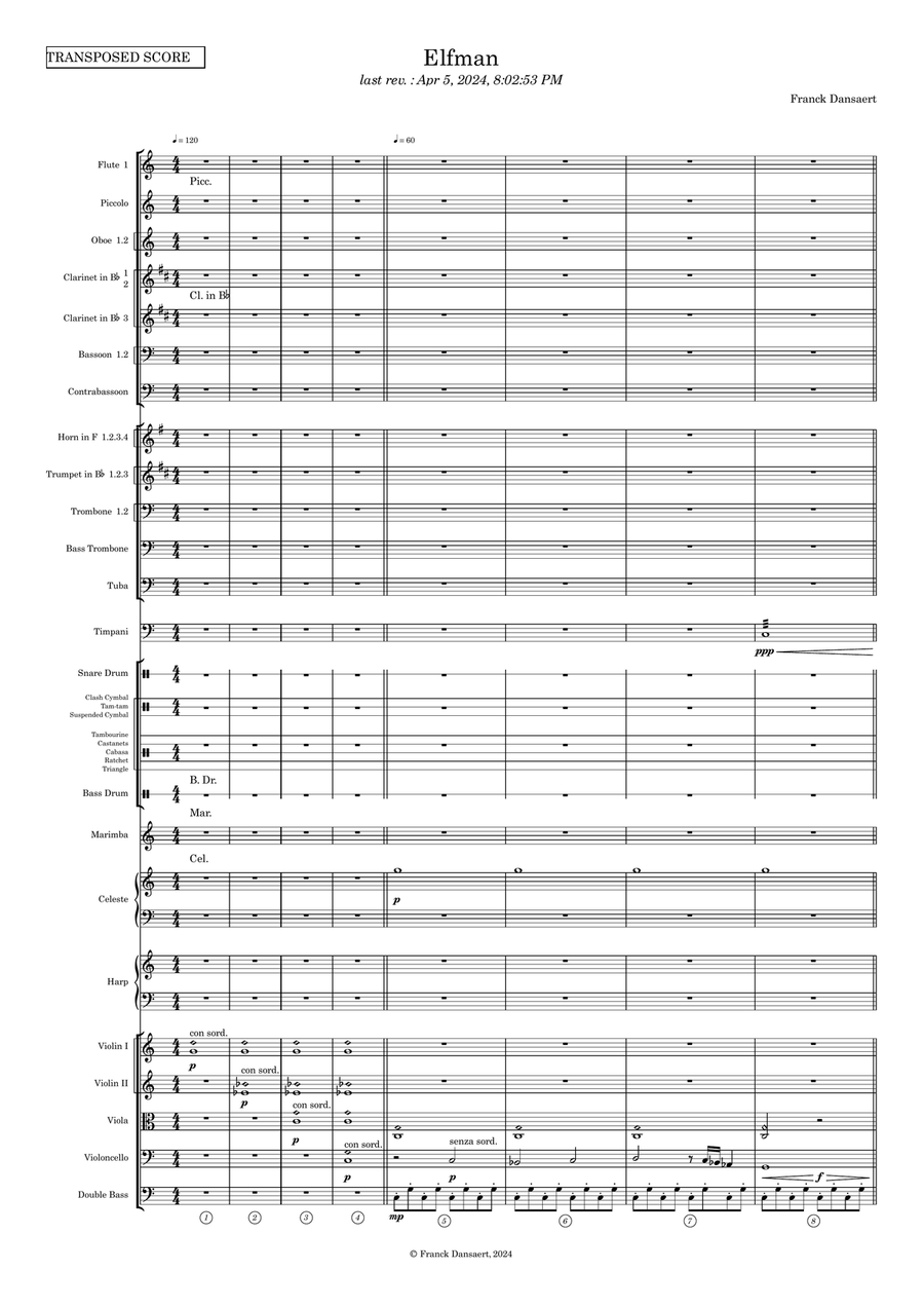 Elfman - Score Only Elfman - Score Only Full Orchestra scores gallery preview page 2