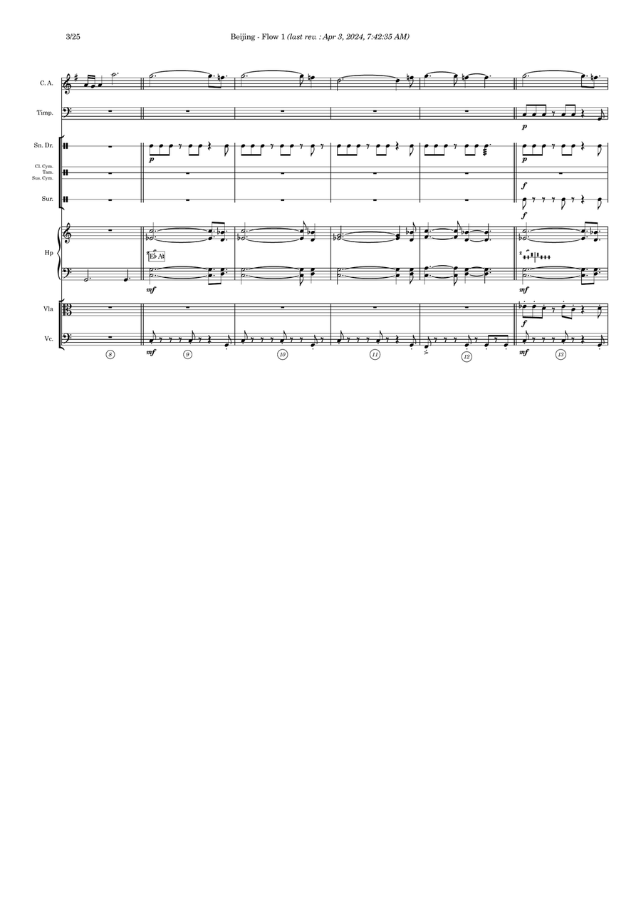 Beijing - Score Only Full Orchestra scores gallery preview page 3