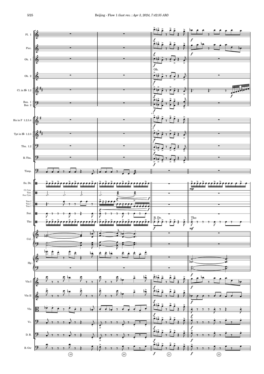 Beijing - Score Only Full Orchestra scores gallery preview page 5