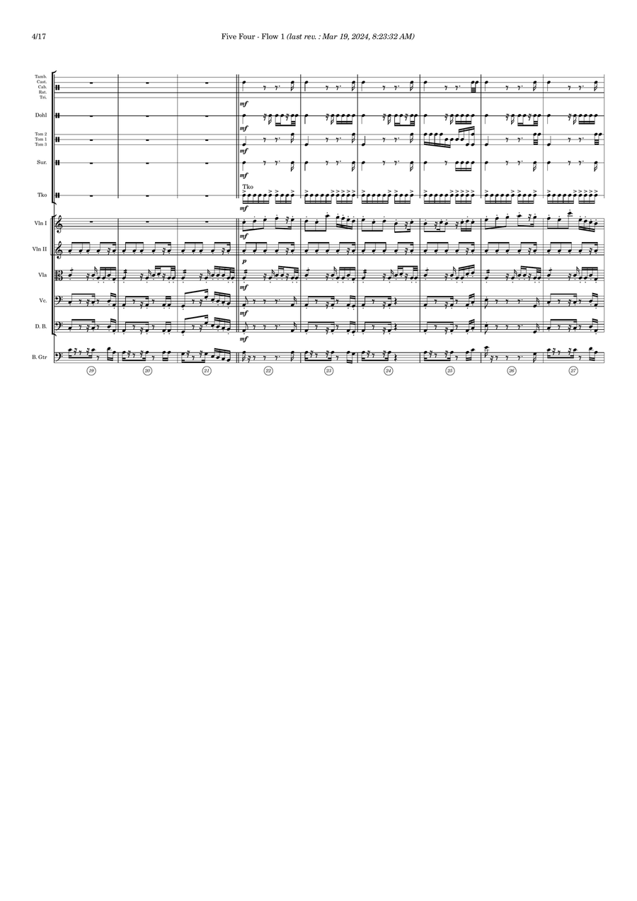Five Four - Score Only Full Orchestra scores gallery preview page 4