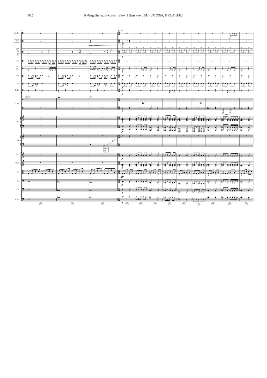 Riding the Sandworm - Score Only Full Orchestra scores gallery preview page 3