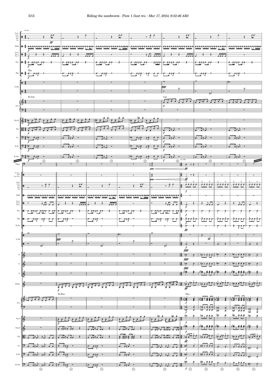 Riding the Sandworm - Score Only Full Orchestra scores gallery preview page 5
