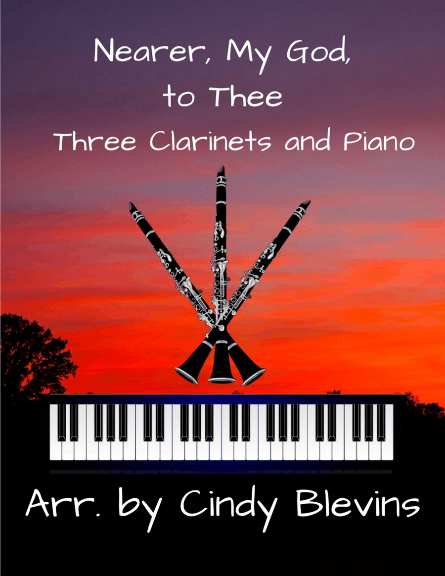 Nearer, My God, to Thee, for Three Clarinets and Piano Small Ensemble scores gallery preview page 1