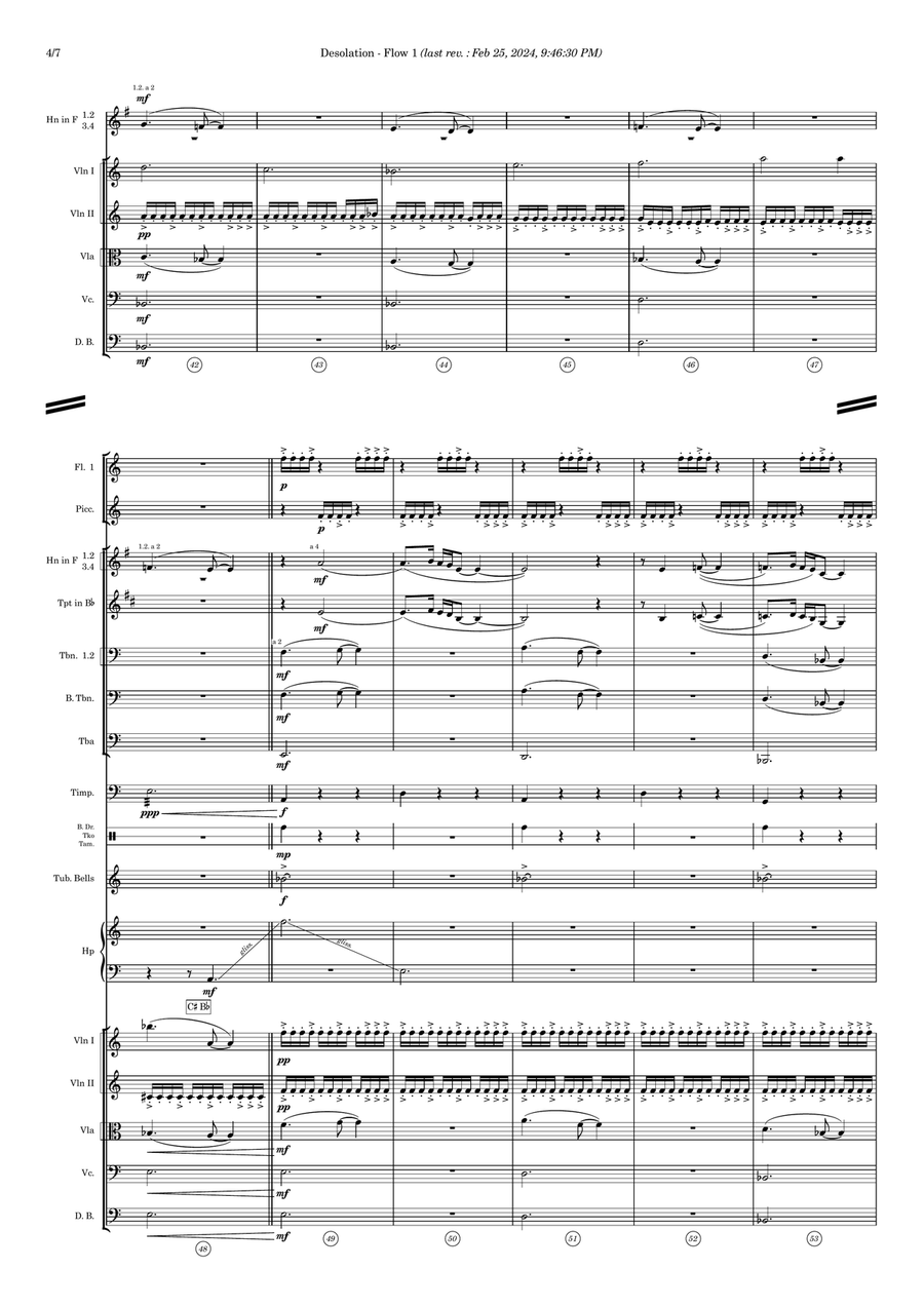 Desolation - Score Only Full Orchestra scores gallery preview page 4