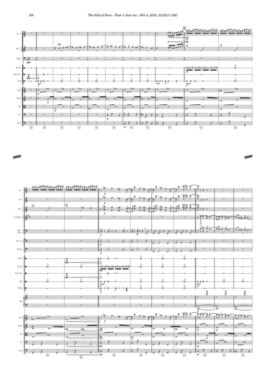 The Fall of Dove - Score Only Full Orchestra scores gallery preview page 5