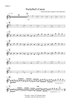 Pachelbel's Canon for Beginning String Orchestra String Orchestra scores gallery preview page 4