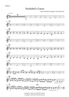 Pachelbel's Canon for Beginning String Orchestra String Orchestra scores gallery preview page 5