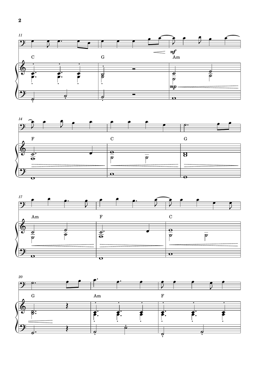 Cheap Thrills (Feat. Sean Paul) Piano scores gallery preview page 2