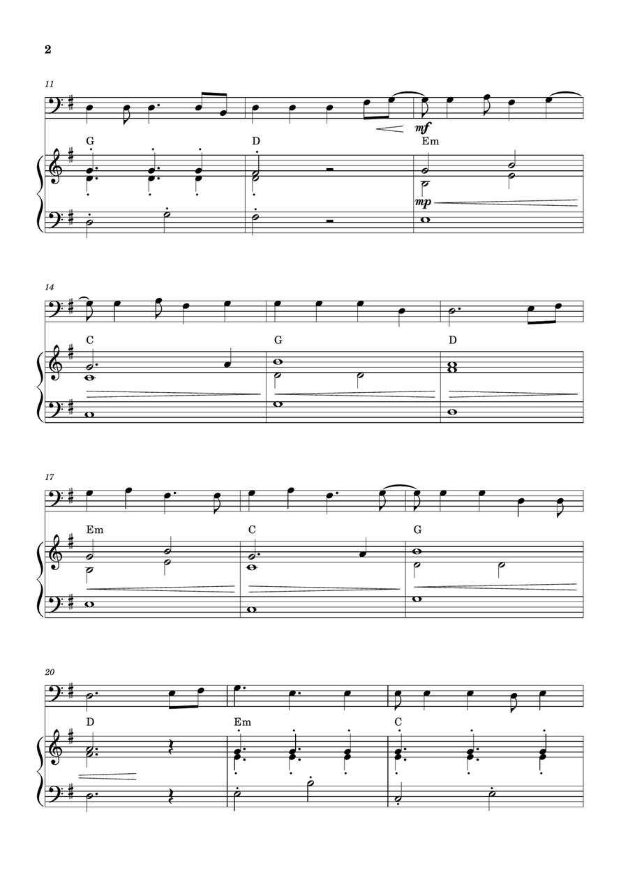Cheap Thrills (Feat. Sean Paul) Piano scores gallery preview page 2