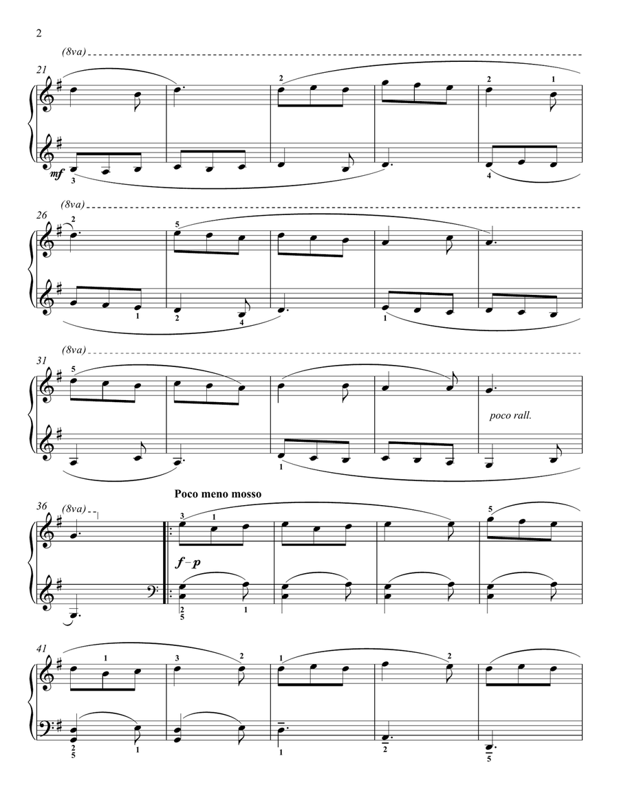 Cancioncita by Blas Galindo Piano Solo - Digital Sheet Music page 2