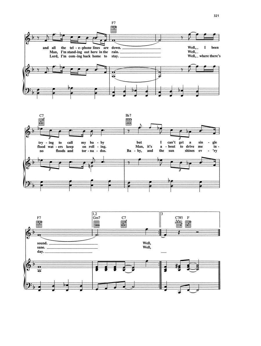 Texas Flood Texas Flood Piano, Vocal, Guitar scores gallery preview page 2