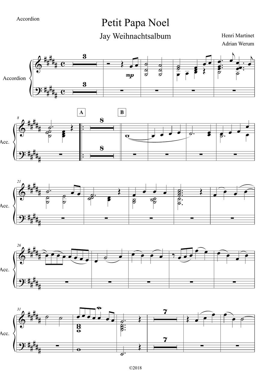 Petit Papa Noël Petit Papa Noël Chamber Orchestra scores gallery preview page 4