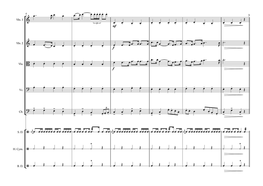 Wallonia Regional Anthem for String Orchestra String Orchestra scores gallery preview page 3