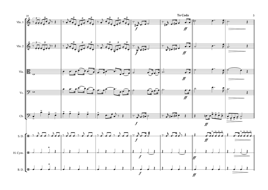 Wallonia Regional Anthem for String Orchestra String Orchestra scores gallery preview page 5