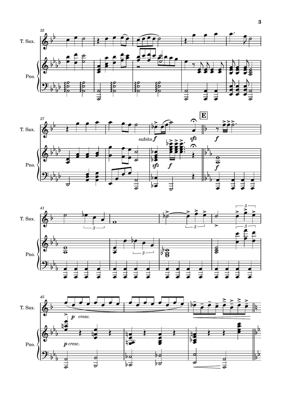 Test Drive Tenor Saxophone scores gallery preview page 3