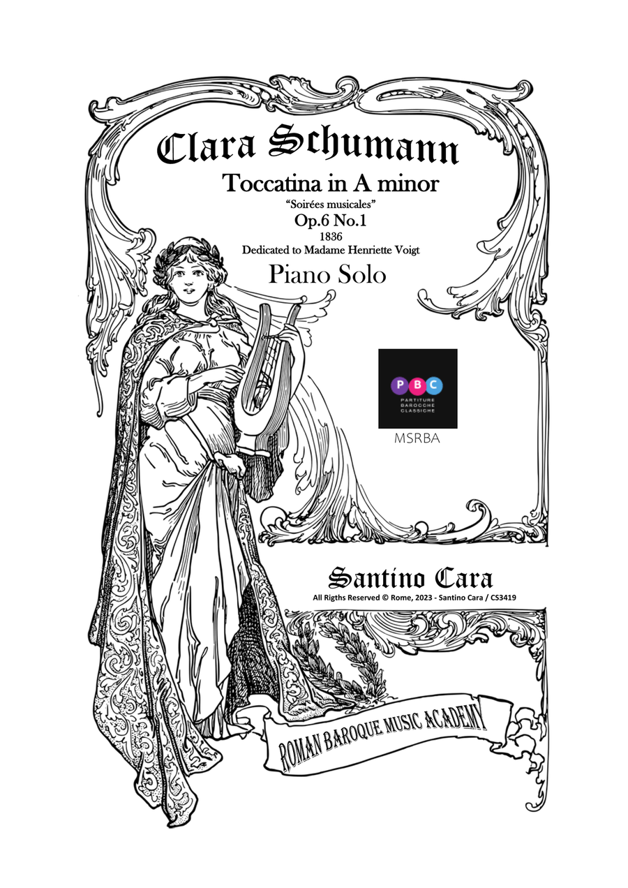 Clara Schumann - Toccatina in A minor Op.6 No.1 for Piano Piano Solo scores gallery preview page 1