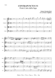 Bach J.S. CONTRAPUNCTUS VI (a 4, in stile francese). Arr. For String Quartet with Parts