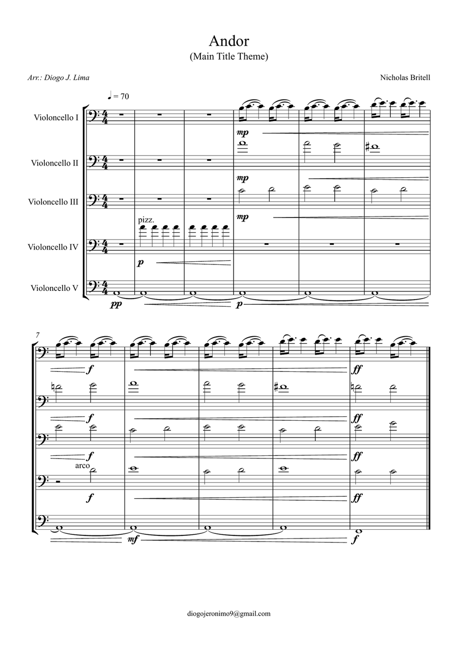 Andor - Main Title Theme Andor - Main Title Theme String Orchestra scores gallery preview page 2