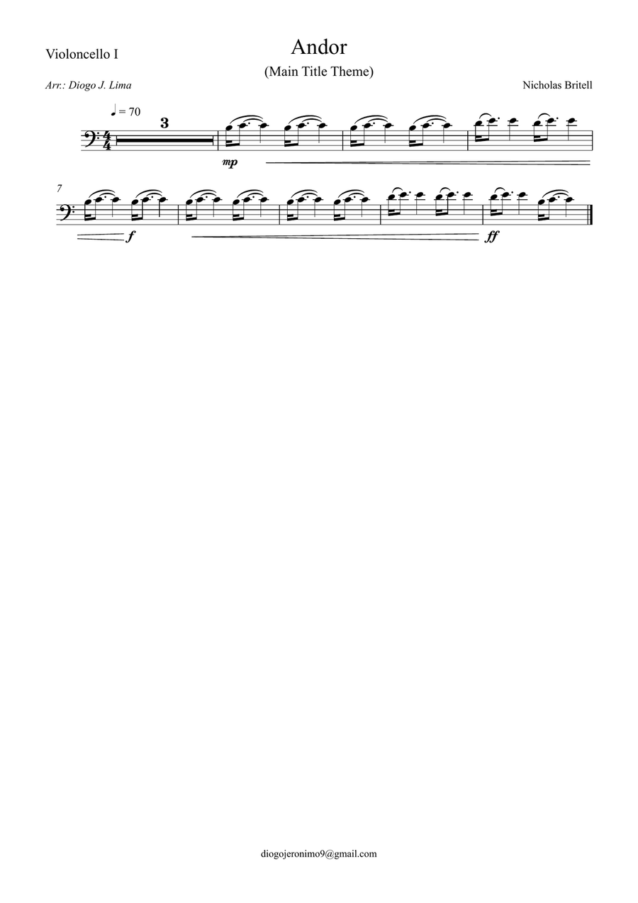 Andor - Main Title Theme Andor - Main Title Theme String Orchestra scores gallery preview page 3